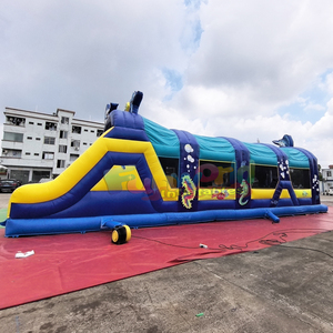 Large outdoor party jumping house bouncy castle commercial inflatable marlin obstacle course - Product Image 2