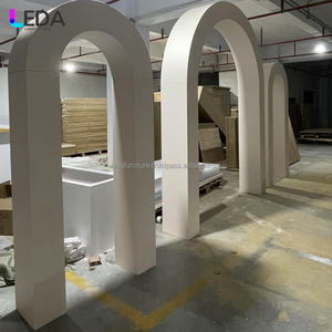 LEDA Centre Pieces Fournitures de décoration de mariage Toile de fond en acrylique blanc pour les fêtes de mariage - Product Image 3