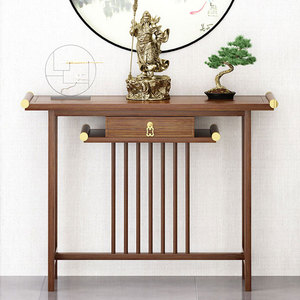 Chinese Style <b>Console</b> <b>Table</b> Wood Storage Entryway Altar <b>Table</b> Home Use <b>Narrow</b> Cabinet - Product Image 1