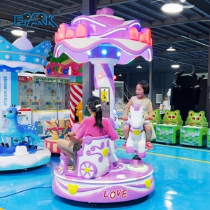 Fabricant d'équipement d'amusement Carrousel électrique à <span class=keywords><strong>pièces</strong></span> 3 joueurs Mini Fairground Kiddie Rides à vendre - Product Image 3