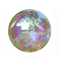 Boule de miroir gonflable colorée grandes boules brillantes réutilisables grand ballon de décoration d'événement ballon à bulles Disco en PVC