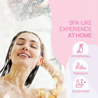 OEM/ODM Marque Privée Galets de Douche Effervescents à la Menthe Bio Aromathérapie Écologiques Luxe 6 pièces 40g Galets de Douche Naturels Personnalisés