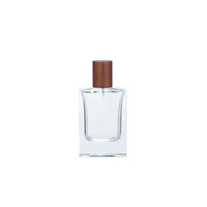 Botella de Perfume en aerosol, con tapa de madera, 60 ml