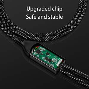 Câble USB Type-C Multi-charge rapide 100W 2-en-1 avec charge rapide PD et répartiteur, gaine en nylon et PVC pour iOS/ordinateur/téléphone portable - Product Image 4