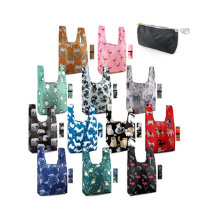 Bolsas de Compras Reutilizables <span class=keywords><strong>BeeGreen</strong></span>, Plegables, con Estampado Animal, Paquete de 12, Resistentes, Lavables, con Asas, para Viajes y Compras al por Mayor - Product Image 4