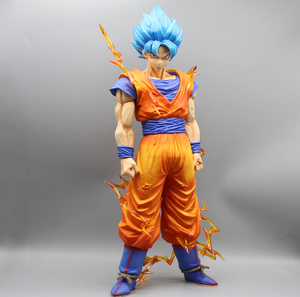 Nuevo 47CM dragón DBZ Son Goku Anime PVC figura de acción estatua Unisex <span class=keywords><strong>Kakarotto</strong></span> juguete de modelos coleccionables estilo de dibujos animados - Product Image 2