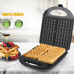 Marca Premium RAF 2022 Venta caliente negro Mini máquina de gofres Waffles máquina de desayuno para el hogar admite personalización - Product Image 6
