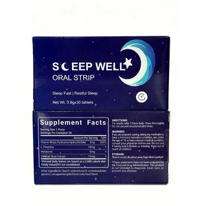 Melatonina, Vitamina B6, L-teanina e Extrato de Raiz de Walrian - 30 Peças por Caixa para Adultos - Product Image 6