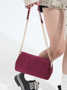 Bolso Tote Pequeño de Gamuza Impermeable con Estampado de Caramelos para Mujer, a la Moda, para Verano/Invierno, con Correa de Cadena, Bolso Bandolera de un Solo Hombro - Product Image 3