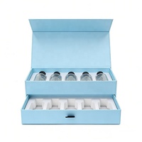 Caja de Regalo Deslizable de Cartón Verde de Lujo con Impresión de Logotipo Personalizado para Empaque de Cosméticos
