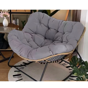 Silla de ocio Nórdica al por mayor de calidad, mesa giratoria de ratán, juego de sillas, sofá perezoso, mecedora para el balcón del hogar - Product Image 3