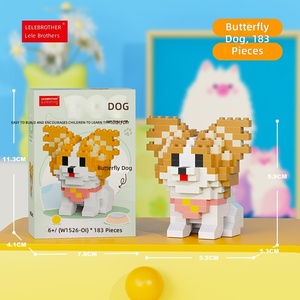 Bloques de Construcción de Plástico, Perro, Mascotas Lindas, Juguetes de Construcción para Niños, Juegos de Bloques, Regalos Educativos - Product Image 1