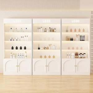 2025 Design moderne porte en verre lourd vitrine lumière luxe cosmétiques support pour Salon de beauté support à ongles pour chambre centre commercial utilisation - Product Image 4