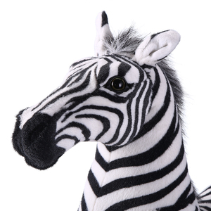 Peluche géante réaliste, cheval zèbre debout, Simulation personnalisée, jouets en peluche rayés, décoration zèbre mascotte - Product Image 4