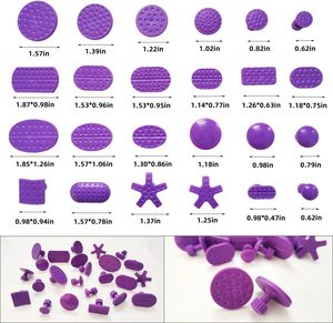 Kit de réparation de bosses sans peinture pour voiture, 67 pièces, outils de réparation de dommages aux ailes de voiture, grandes tiges courbées, extracteurs, leviers, languettes de colle, bâtons et outils - Product Image 5