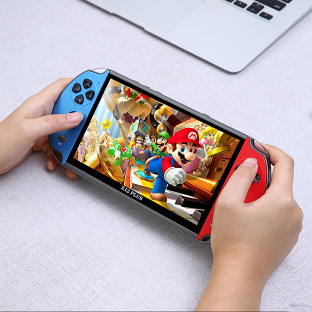 515-1 New X12 Plus 7" 16G 10000 Games Retro Handheld Video Game Console with 1080x720 Resolution and 2500mAh Battery