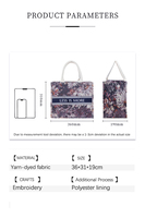 Sac en toile de jute d'impression à la mode sac fourre-tout de luxe robuste pour faire du shopping designer de sacs de luxe pour femmes