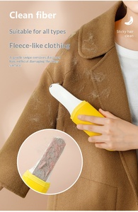 Cute Banana Sticky Hair Remover Remove Fur Cartoon Hair Remover Dual Sided Hair Scraper Replaceable Clothing Hair Remover - Product Image 4