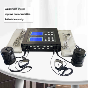 Baño de pies desintoxicante iónico para dos personas, de material ABS, con cinturón calefactor, para uso veterinario y humano, con enchufes de escritorio para EE. UU., Reino Unido, UE, CN, AU - Product Image 1