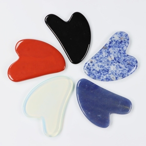 ossidiana <span class=keywords><strong>pietra</strong></span> nera Gua Sha <span class=keywords><strong>massaggiatore</strong></span> facciale per l'applicazione sul <span class=keywords><strong>viso</strong></span> - Product Image 5