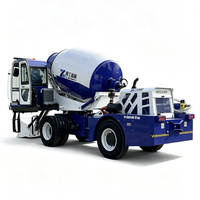 Camion malaxeur à béton autochargeur compact de 1,8 m³, 4x4, diesel, pour travaux rurales et construc-tions étroites