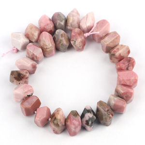 Cuentas de Piedras Preciosas, Cuentas Naturales Seleccionadas a Mano con <span class=keywords><strong>Corte</strong></span> Inglés para Creaciones Únicas, Cuentas de Rodonita Natural para la Fabricación de Joyas - Product Image 1