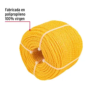 CAJA 714 Metro de cuerda de polipropileno amarilla de 4 mm, rollo de 119 m - Product Image 2