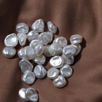 Vente flash - Perles d'eau douce naturelles de 10 mm, perles en vrac sans trous, particules irrégulières, accessoires de bijouterie