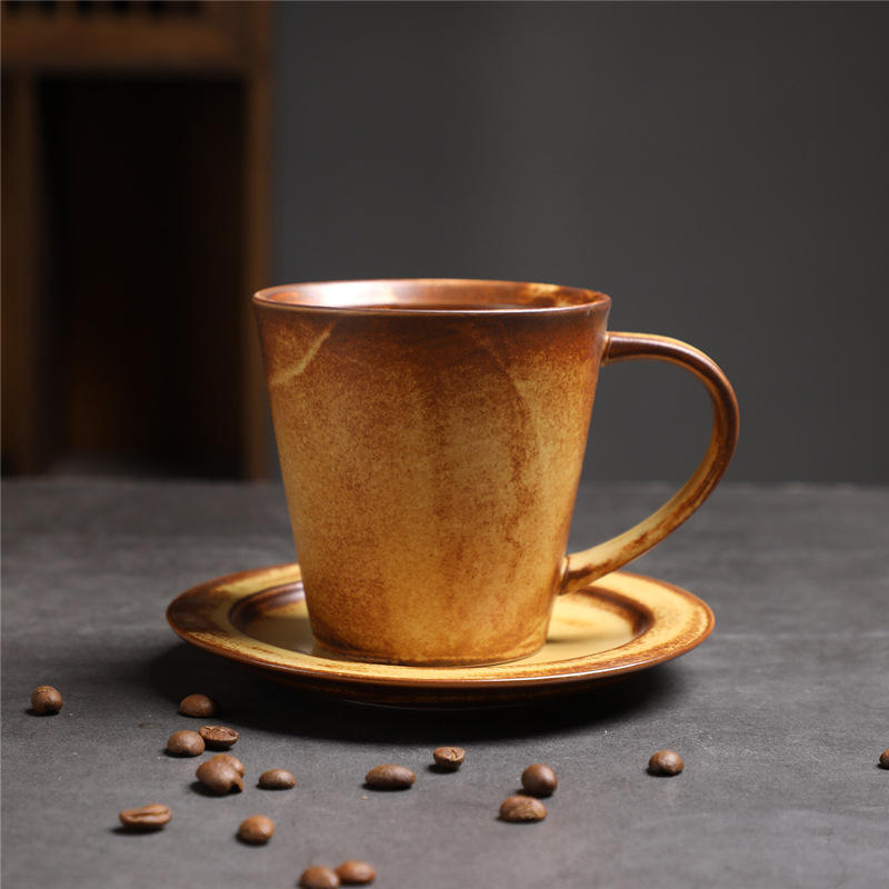 Tasse haute et soucoupe 256 Morning Glow - Marron - 300 ml