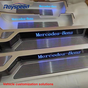 Pedale di Benvenuto in Alluminio di Lusso per Modifica Interni Van, Decorazione e Protezione per <span class=keywords><strong>Mercedes</strong></span> Benz Classe <span class=keywords><strong>V</strong></span>, <span class=keywords><strong>Vito</strong></span>, Sprinter - Product Image 6