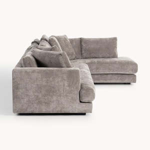 Sofá Modular <span class=keywords><strong>en</strong></span> Forma de L para Decoración de Sala de Estar de Hotel o Villa Moderna, Sofá Cama Tapizado <span class=keywords><strong>en</strong></span> Tela de Lujo Ligero y Alta Comodidad - Product Image 6