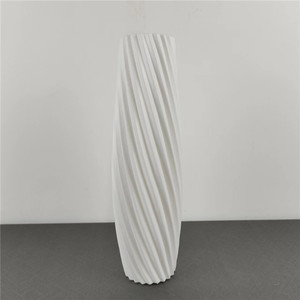 Nordic Simple Round Tall Plastic <strong>Flower</strong> <strong>Vase</strong> White Artificial <strong>Flower</strong> Arrangement Table <strong>Vase</strong> Plastic Decorative - Product Image 5