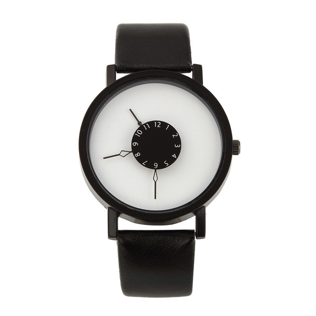 Factory Direct Sale Personalized Reverse Pointer Fashion Quartz Watches Couple Unisex 10mm Case Custom Logo Watches