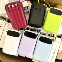 Batterie externe portable ultra-mince à charge rapide 22,5 W avec logo personnalisé, 10000 mAh, câble intégré, chargeur portable 10000 mAh