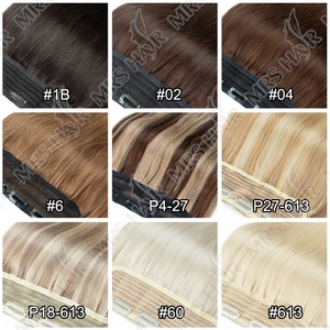 Extensions de <span class=keywords><strong>cheveux</strong></span> à <span class=keywords><strong>clip</strong></span> d'une seule pièce <span class=keywords><strong>Cheveux</strong></span> lisses naturels à clipser pour ajouter du volume Pièces de <span class=keywords><strong>cheveux</strong></span> 14 "-22" - Product Image 4