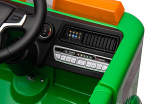 Nouveau design, <span class=keywords><strong>camion</strong></span> <span class=keywords><strong>poubelle</strong></span> électrique multifonction 6V/12V pour enfants, voiture à pédales verte - Product Image 4