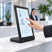 Tablette Android 14 pouces en forme de L, écran tactile Full HD RK3566, kiosque d'accueil pour visiteurs d'entreprise avec WiFi, Bluetooth, RJ45