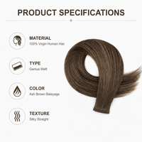 Extensions de cheveux naturels brésiliens vierges Water Wave Genius Weft, ondulés et bouclés, micro-trame, prix d'usine en gros