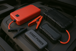 เครื่องจั๊มพ์สตาร์ทรถยนต์คุณภาพสูง 12V พร้อมฟังก์ชั่นพาวเวอร์แบงค์แบบพกพา เหมาะสำหรับใช้ในยานพาหนะฉุกเฉิน - Product Image 3