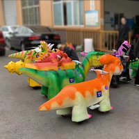 Promenade et équitation en intérieur Dinosaur Ride Gua Voitures de dinosaures électriques pour parc Animatronic Dinosaure mécanique mobile