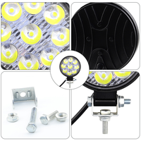 Barre lumineuse de travail DXZ H-MINI-Y-9 3 pouces 9 LED 27W 12V-24V certifiée CE, faisceau spot, pour tout-terrain SUV/4x4, rétrofit/amélioration (1 an de garantie)