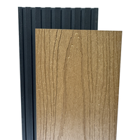 Plancher en bois-plastique double face de deuxième génération WPC pour cour, balcon et terrasse, imperméable