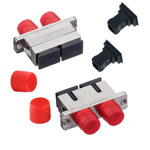 Coupleur de fibre optique monomode UPC femelle SC/FC double cœur duplex à coque métallique à faible perte d'insertion pour télécommunications - Product Image 1