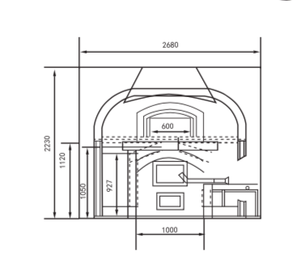 Four à pizza au gaz compact en pierre de lave, style Cookeryaki, pour les pizzerias de petite taille - Product Image 3