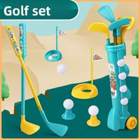 Clubs de golf en plastique pour enfants, jouet de simulation interactif parent-enfant pour bébés et tout-petits, équipement de fitness avec balle, pour les 0-24 mois