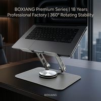 Support de téléphone portable en aluminium rotatif à 360°, pliable à double axe, pour bureau, compatible tablette, certifié BSCI, de notre usine avec 18 ans d'expérience, vente en gros
