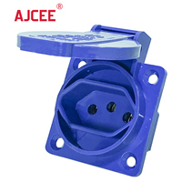 AJCEE 112R 2pin Ip44 220v 16a Schuko CE ile su geçirmez endüstriyel prizler