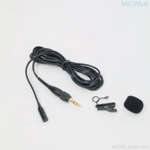 Micrófono de Solapa Profesional ECM77 con Clip <span class=keywords><strong>para</strong></span> Transmisor Inalámbrico UWP UTX D21 D11 V1, Cable de 1.95m - Product Image 5