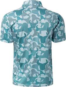 批发定制男式休闲短袖马球衫高品质环保升华<span class=keywords><strong>t</strong></span>恤空白图案印花 - Product Image 2