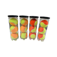 Balles de cricket en caoutchouc souples Stage2 approuvées par l'ITF de haute qualité OEM Balles de tennis de plage à pois